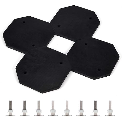 2 Post Car Lift Pads, Ultra Heavy Duty Automotive Lift Rubber Pads 5''x5'', Compatible with Forward, Gemini, Eagle, Worth, American, Grand, Tuxedo TP11KACD (Set of 4)