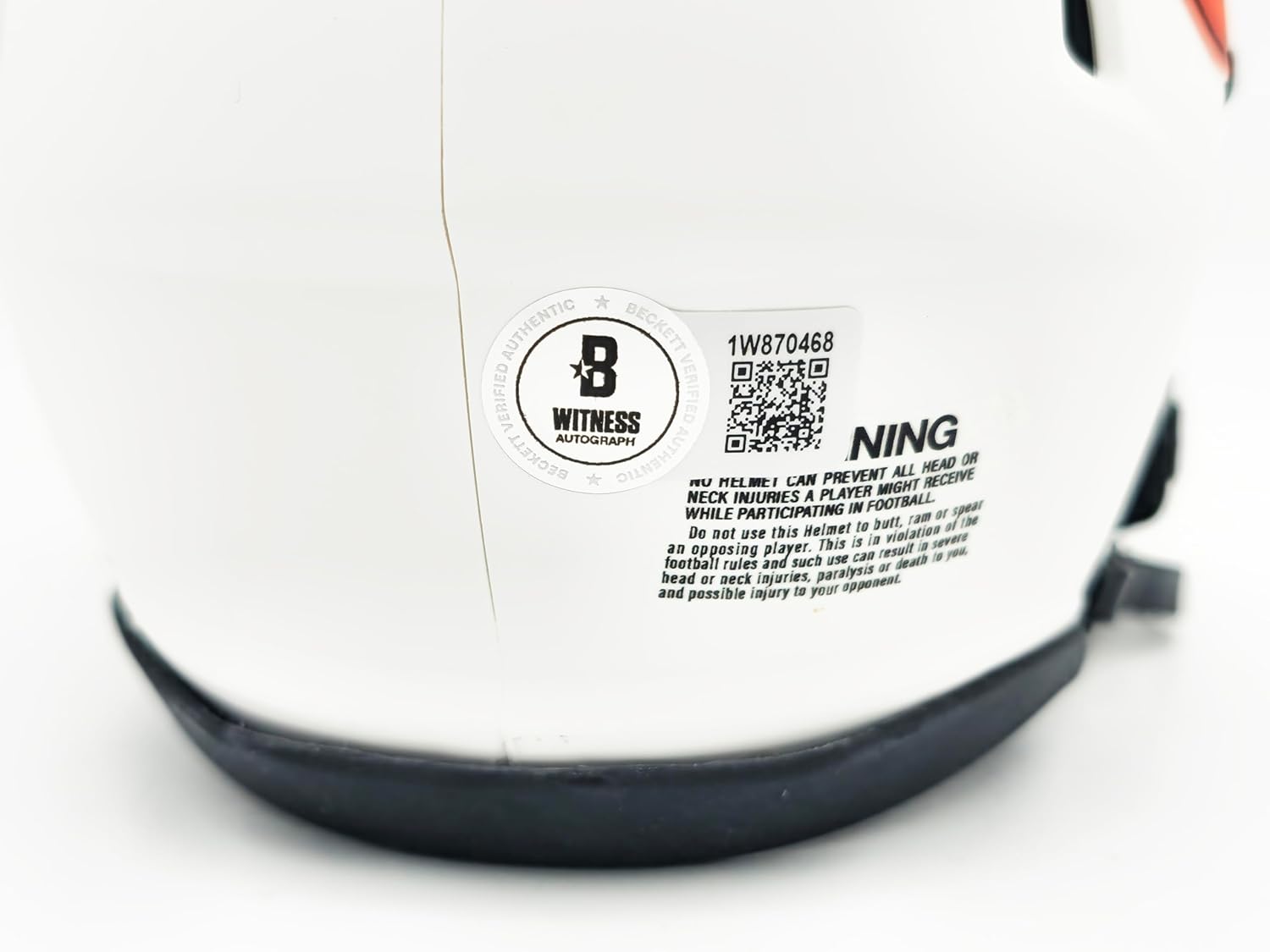 Richard Dent Autographed Lunar Eclipse White Speed Mini Football Helmet "HOF 11" Beckett BAS Witness Stock #230264
