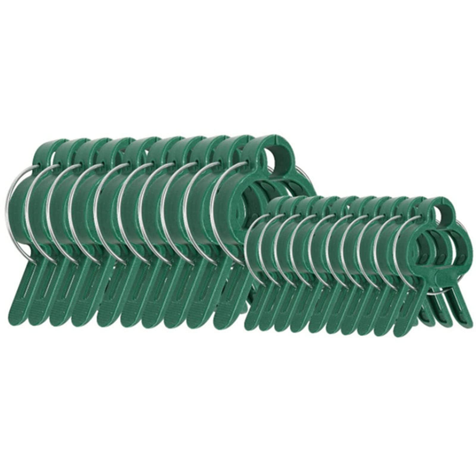 MINGLEA Reusable Plastic Gardening Accessories Fixing Plant Clamp for Flower Vine Vegetables Tomatoes Climbing Stem Supporting