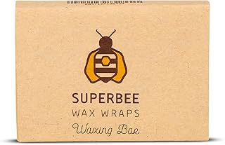 SuperBee Wax Wraps Beeswax for Wraps, with Tree Resin and Coconut Oil, SuperBee Beeswax Block, Mixture Bar Beeswax for DIY, Makes up to 10 Wraps, 75 Grams