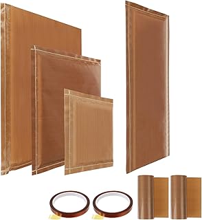 Heat Press Pillows 8 in 1 Set Includes 4 Sizes Heat Press Pillow,2 Heat Press Transfer Teflon Sheet,2 Rolls Heat Resistant Tape,for Heat Press Digital Transfer Projects and Vinyl Projects