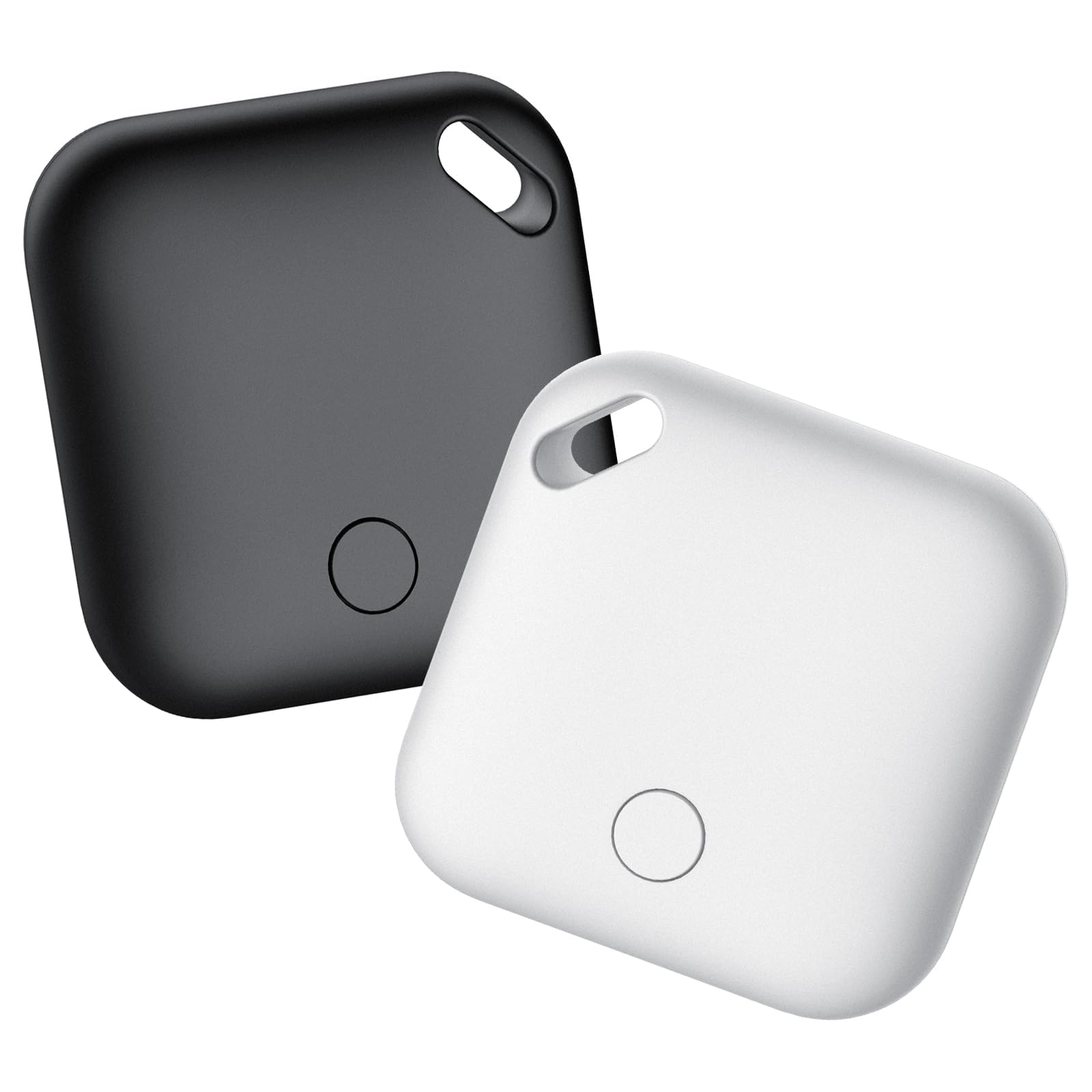 Air Tracker Tag, Smart Tag 2 Pezzi, Localizzatore Chiavi Compatibile con Apple Find My (solo iOS), 90dB Bip, IP67 Impermeabile, Batteria Sostituibile, per Chiavi/Bagagli/Valigia/Portafoglio/Zaino