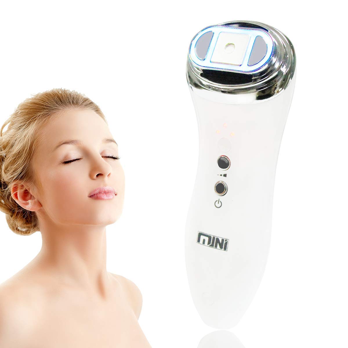 Mini Facial HIFU Massager, Portable Focused Hifu Proffesional Facial Rejuvenation Antiaging wrinkle Beauty Machine Sonic Vibration Skin Lifting Tightening Portable Wrinkle Remove Device