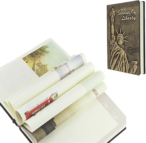 Miniatura 2 de Cuaderno vintage en relieve, de cuero antiguo hecho a mano, cuaderno de bocetos, diario de viaje y cuadernos para escribir, regalo para hombres y