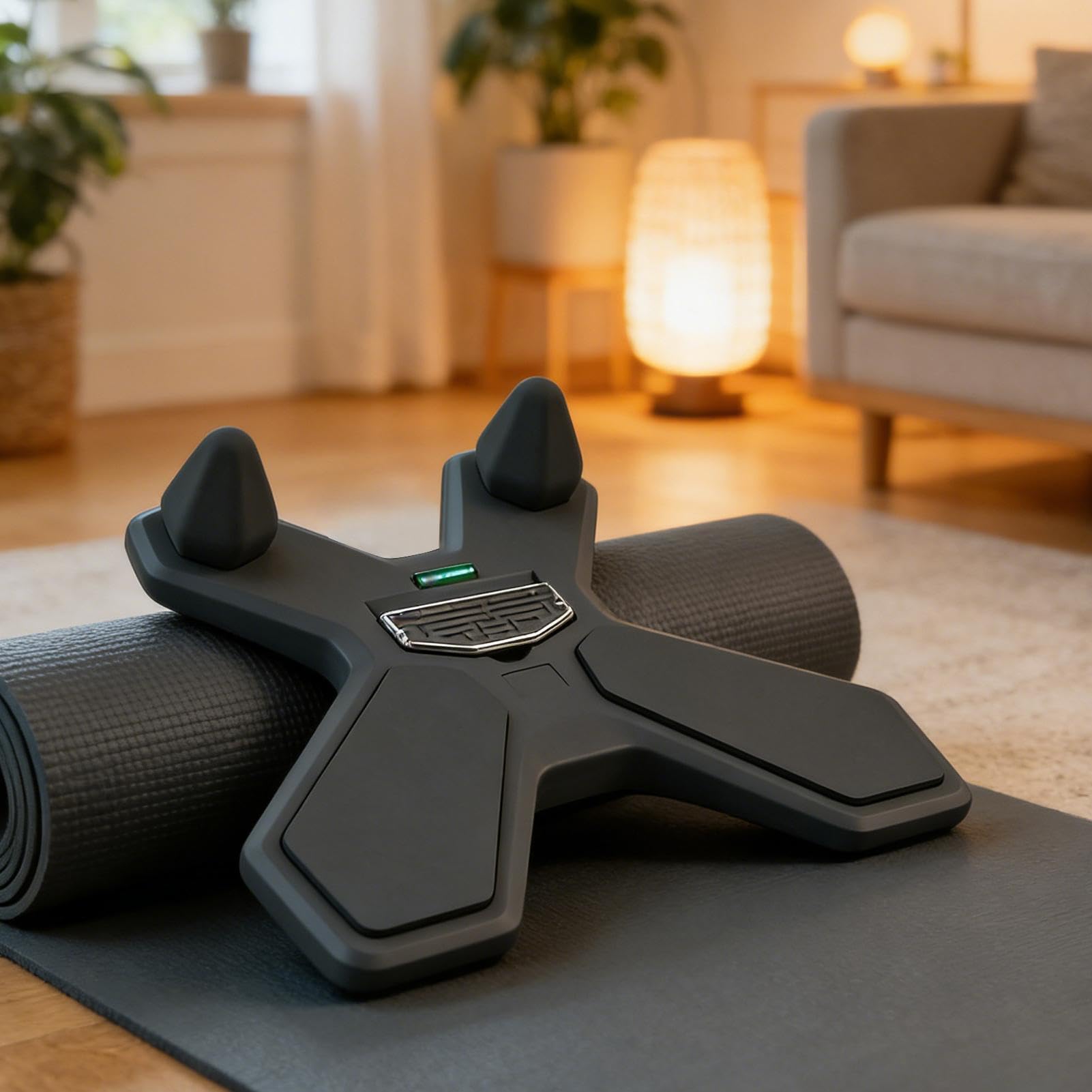 Wackelbrett, 360 Grad neigbar, abnehmbarer Griff, tragbar, für Männer und Frauen, Ganzkörpertraining, für drinnen und draußen, Zuhause, Büro, Fitnessstudio, Fitness