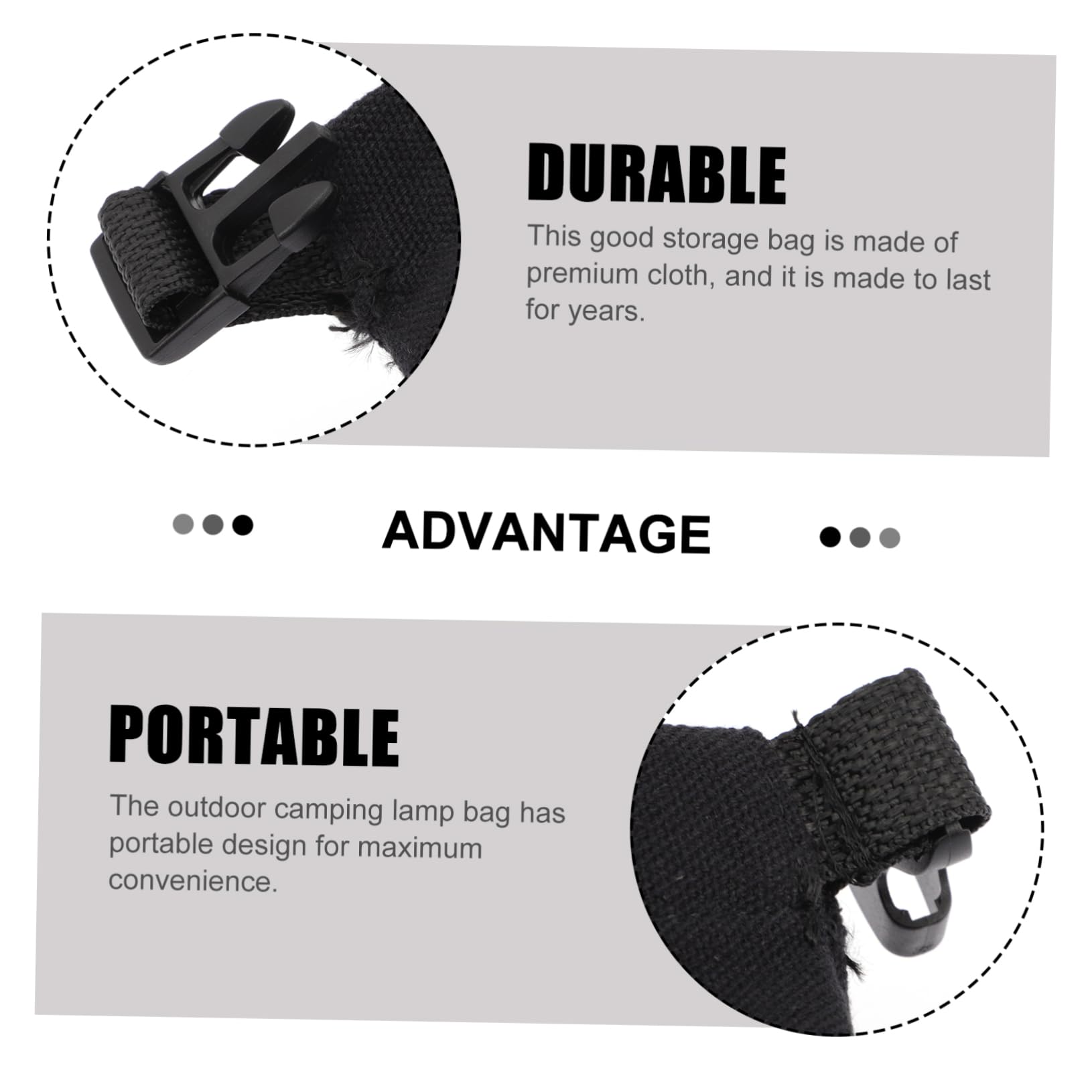 POPETPOP Camping Lantern Pouch Oil Lamp Bag Buckle Vintage Design Portable Organizer Great for Outdoor Lovers