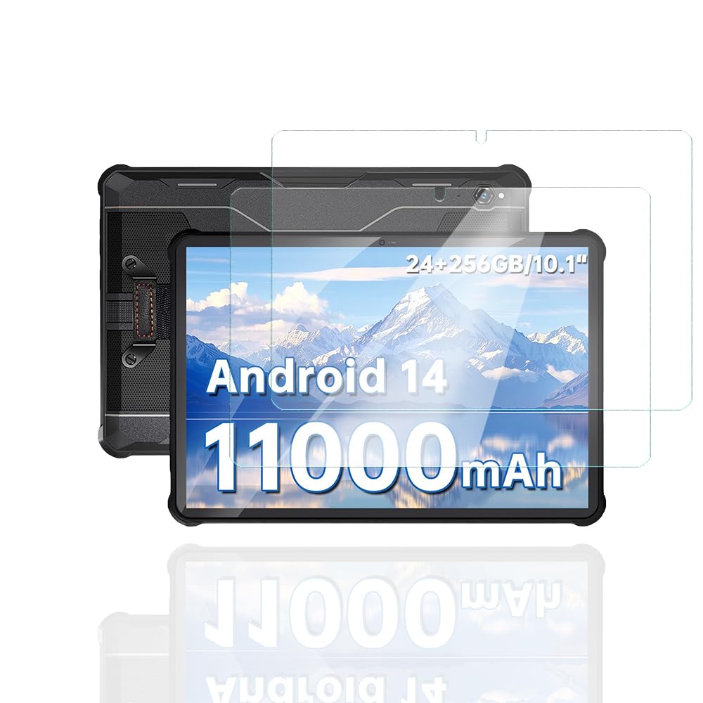 【2枚セッ】For OUKITEL RT9 フィルム 保護フィルム YILLIONS 強化ガラスフィルム 日本旭硝子製 10.1インチタブレットガラス保護フィルム高透過率 防水 耐油 指紋防止硬度9H OUKITEL RT9 液晶保護フィルム