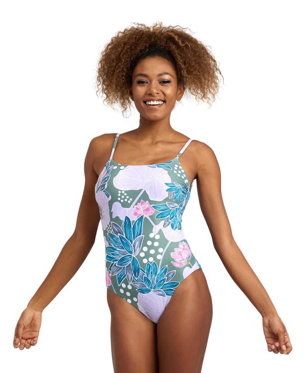 ARENA Women's Swimsuit U Back Allover One Piece Swimsuit Mujer