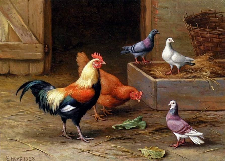 油絵　専用　旅に出る決意をする鳥の家族 油絵 専用 旅に出る決意をする鳥の家族 油絵 専用 旅に出る