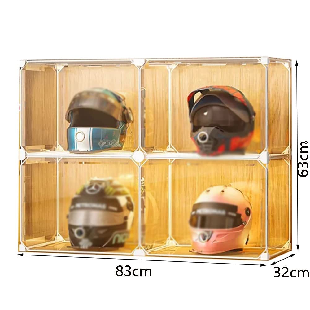 まとめて２個出品!! ヘルメット用　アクリルケース！☆ まとめて2個出品!! ヘルメット用 アクリルケース！☆ まとめて2個出品