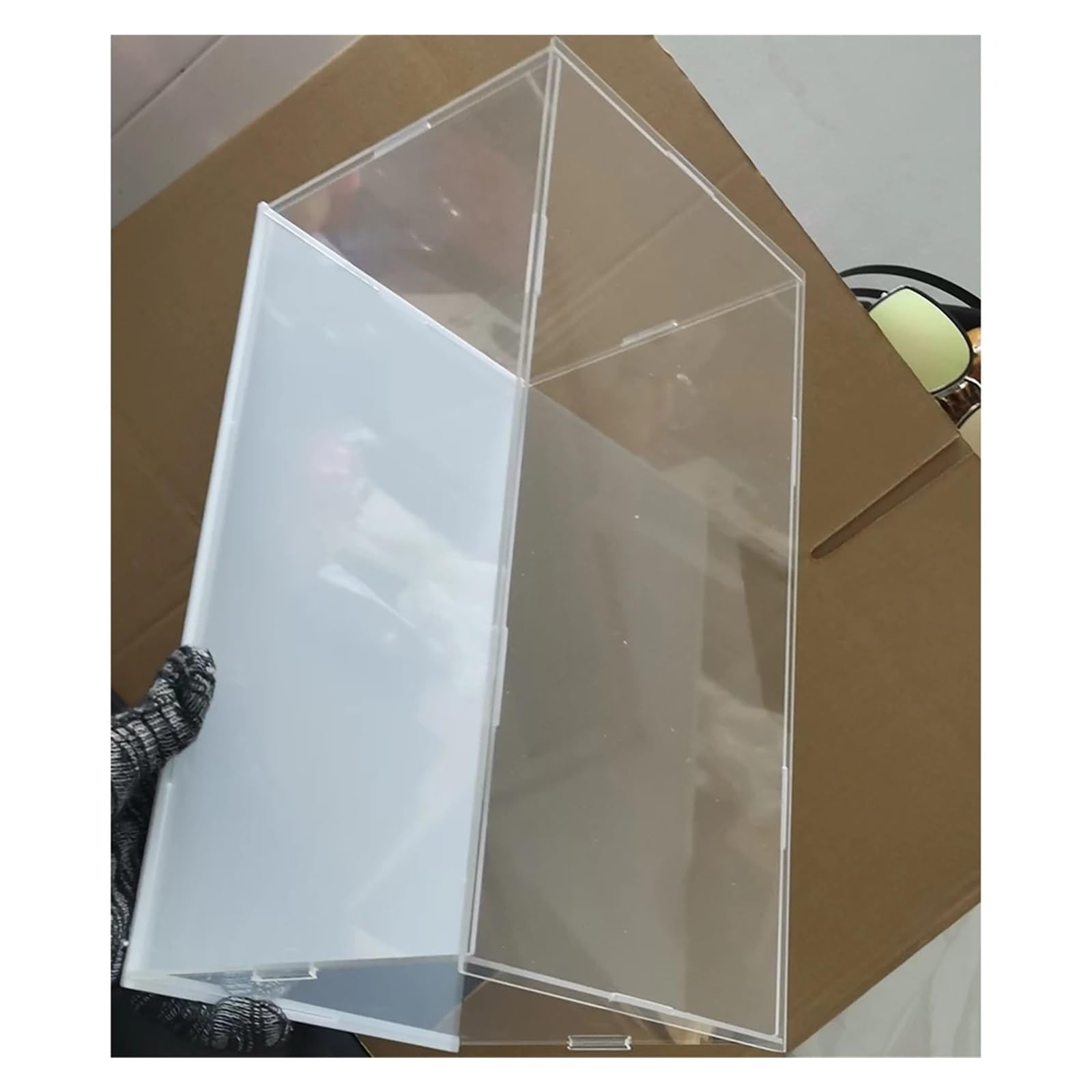 Vitrina Expositora Transparente Caja de presentación Transparente HD 40x35x35 cm