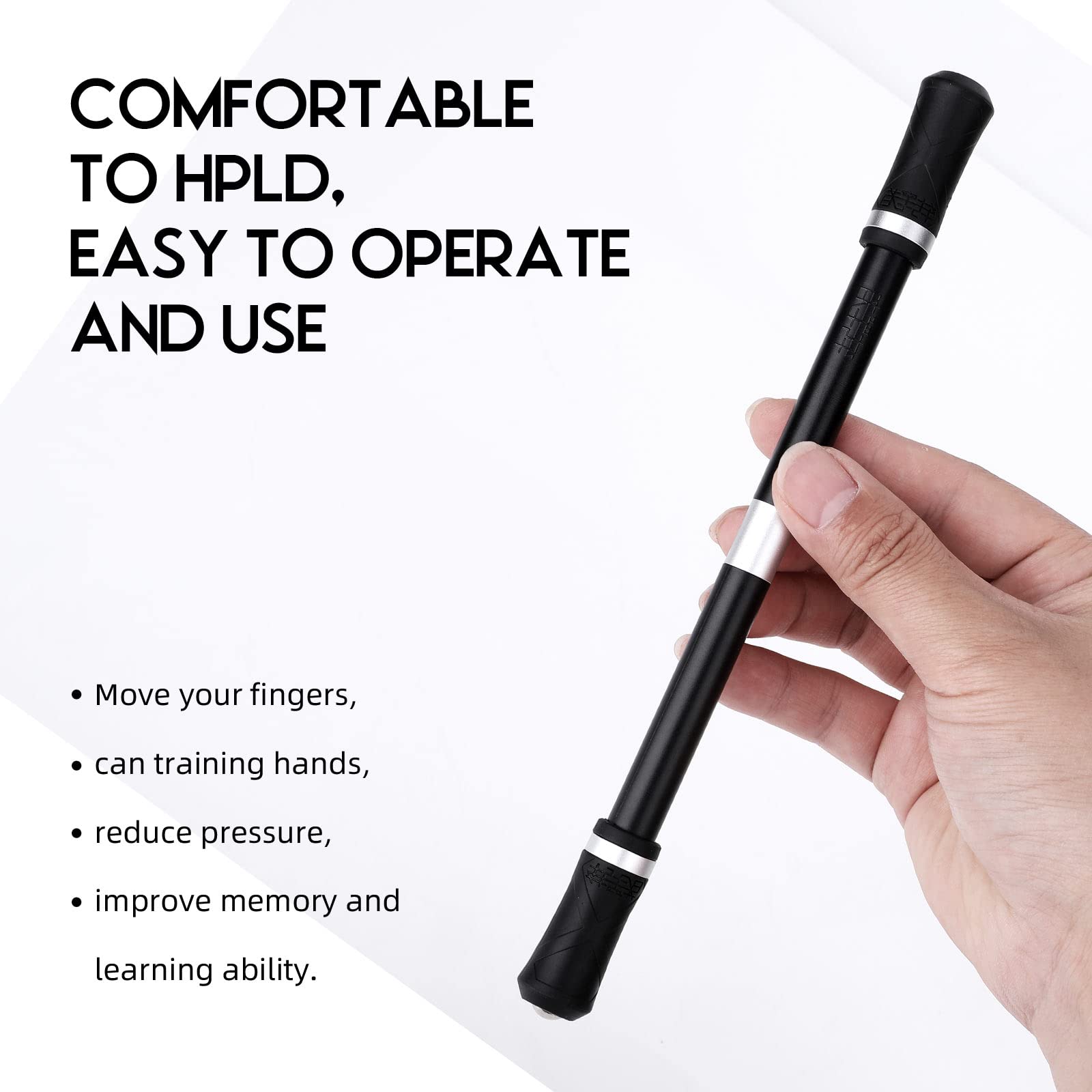 Stylos Rotatifs Lestés TIESOME Lot De 2 - 22 Cm Pour Anti-Stress Et Loisirs