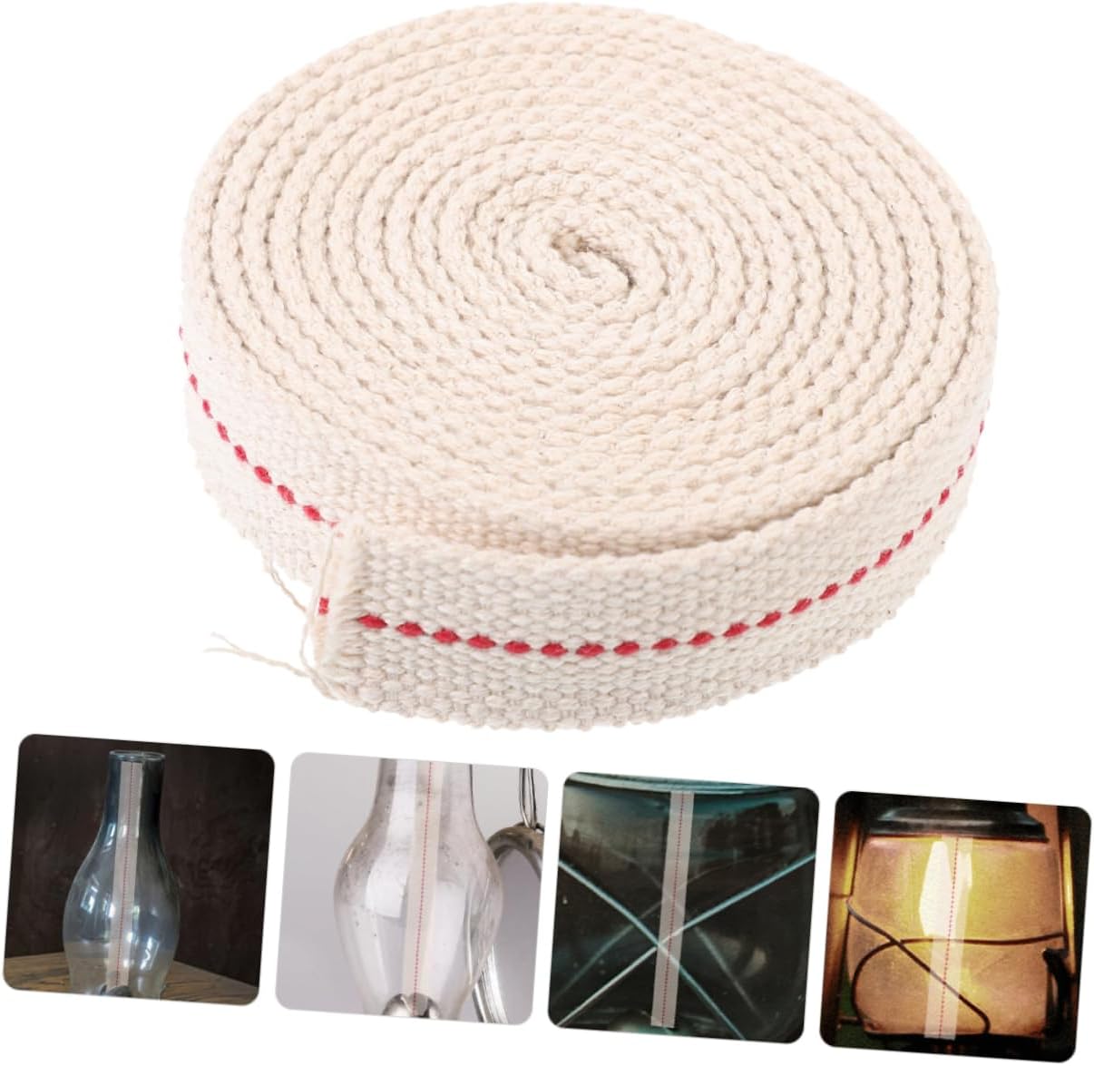 Cotton Oil Lamp Wick Long for Kerosene Lamps Oil Lanterns Flat Wick for Burner