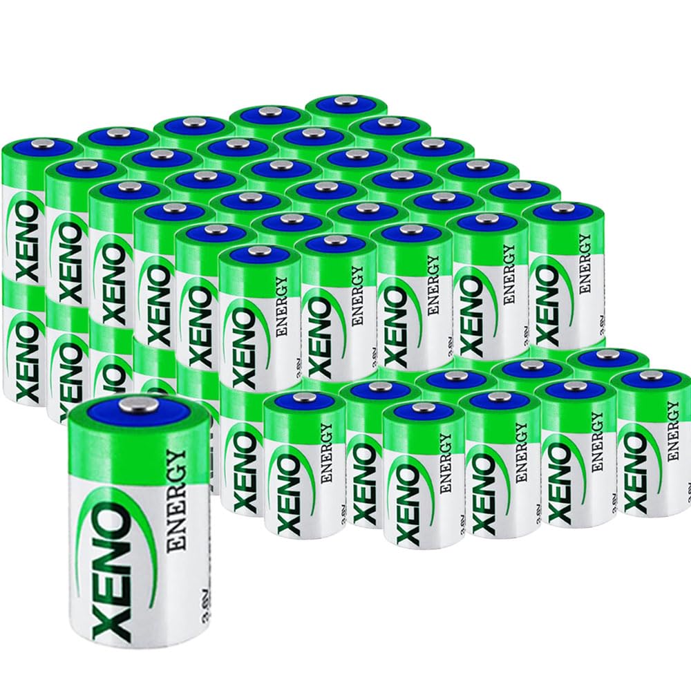 LCCJYHJFFHH «70 Pack» 19000mAh 3.6V XL-205F D Std Lithium Thionyl Chloride Battery for Xeno Energy Lithium Battery XL-205F Battery, green