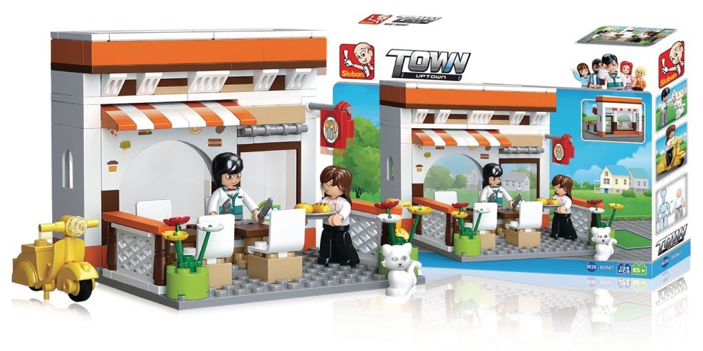 Sluban SlubanM38-B0567 Restaurant Building Bricks Set, petit