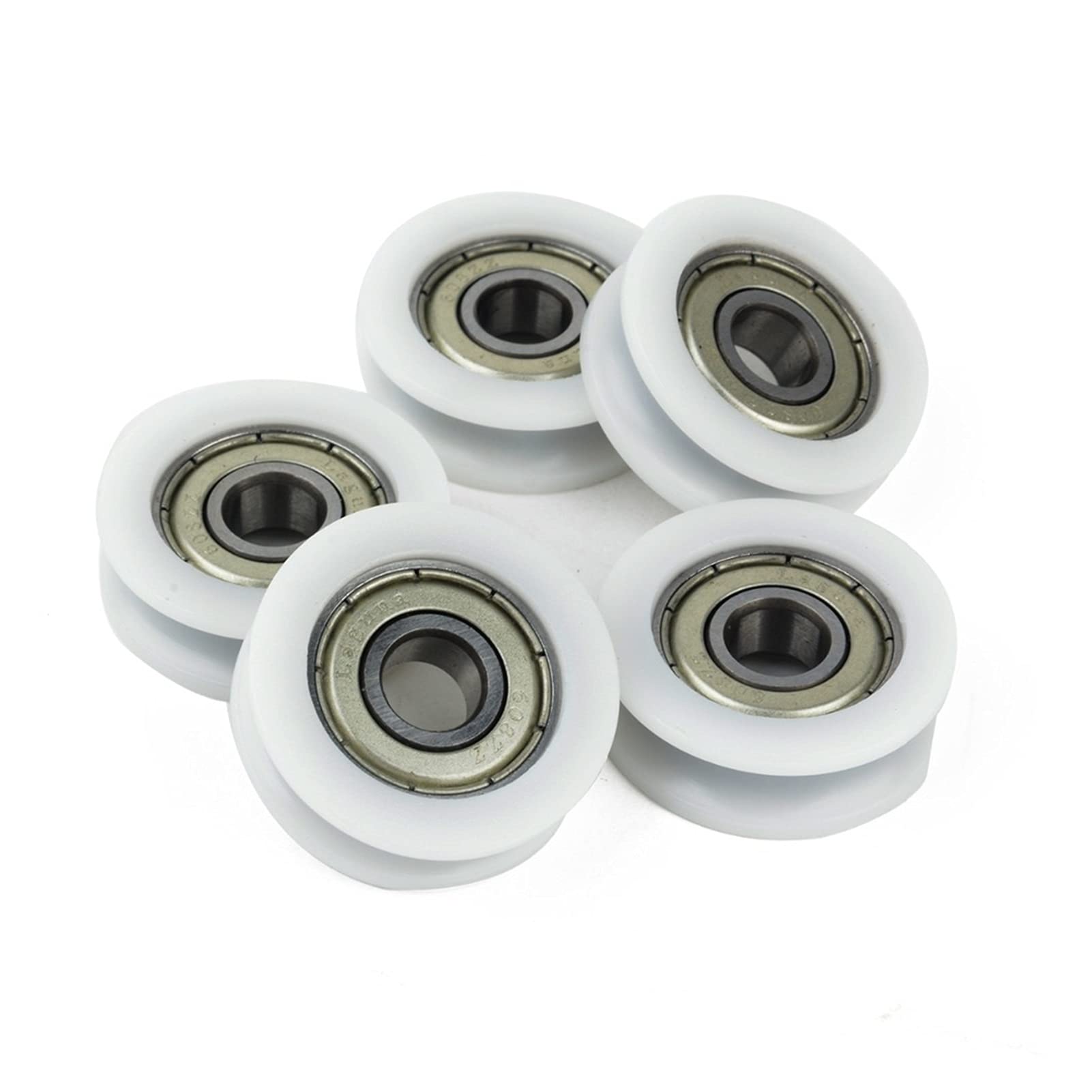 Pulley Blocks, Fixmee 10PCS 30MM جولة groove نايلون بكرة عجلات الأسطوانة لمدة 3 ملليمتر حبل مع 62 5ZZ. تحمل by BIAN
