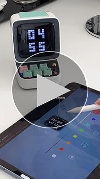Divoom Ditoo-ProポータブルBluetoothスピーカー 青 互換品】 Ditoo-Pro ポータブル Bluetoothスピーカー 3.55インチ