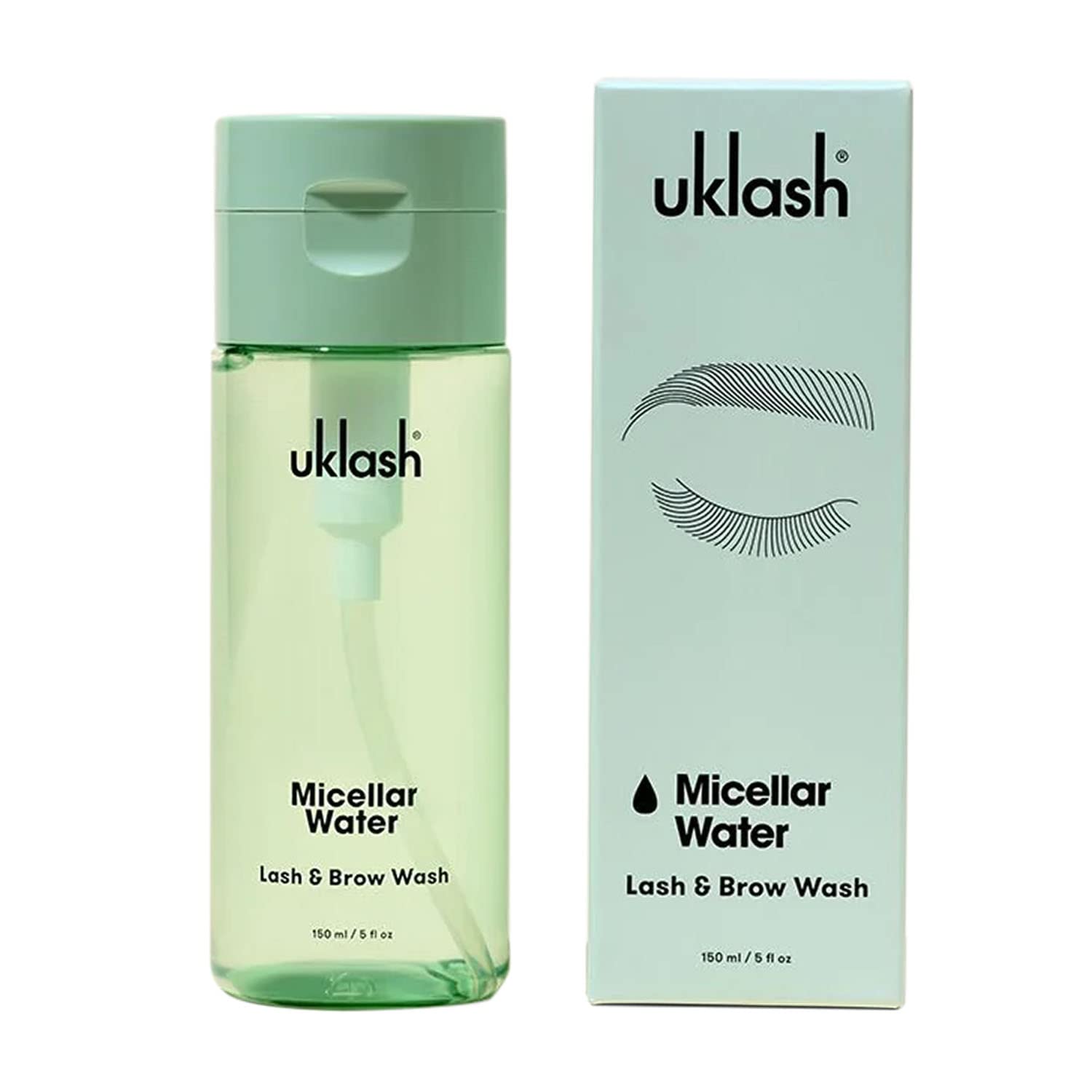 Uklash Lash and Brow Wash 150 ml Nourishing & Hydrating Micellar Water