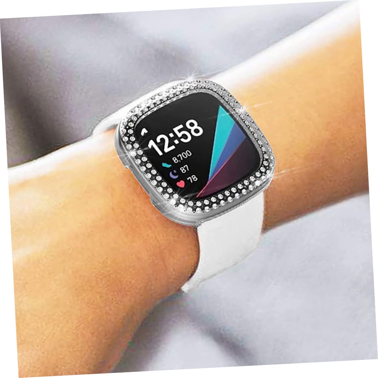 Hemobllo Lot De 2 Étuis De Montre Connectée en TPU avec Strass Design De Facile À Installer Élégant Et Tendance 7 Pièces X 2
