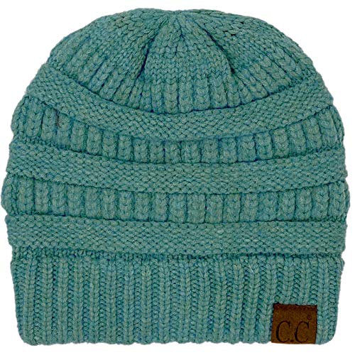 Image of Hatsandscarf CC Exclusives Solid Color Beanie Tail Hat for Adult (MB-20A)