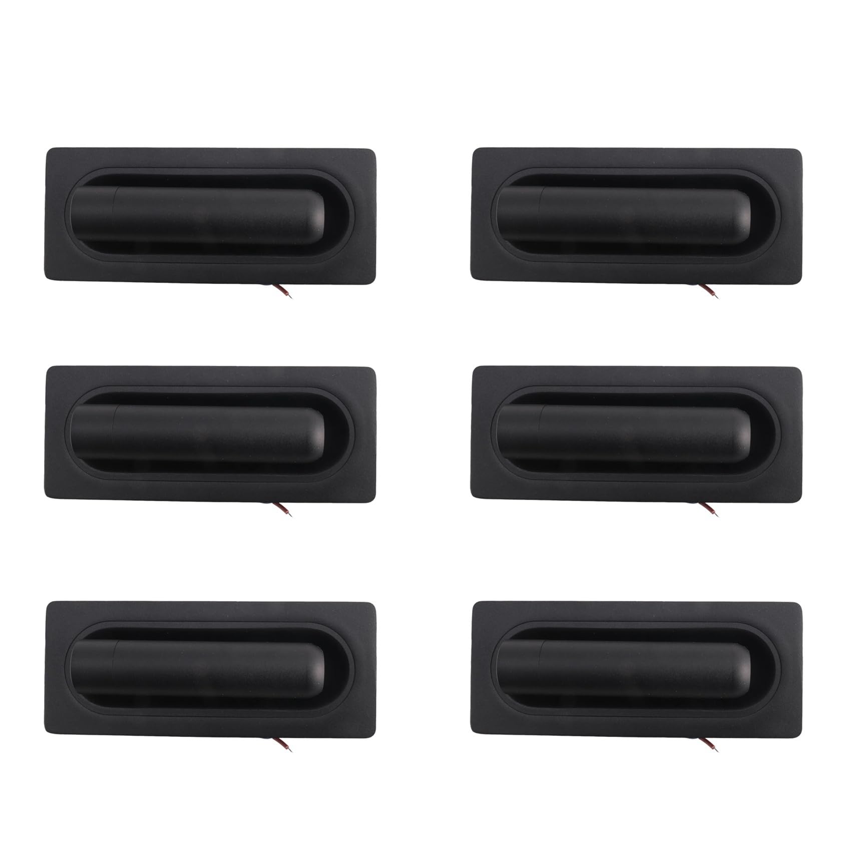 Vjsujehgy 6X Room Led Lamp Headboard Wall Light Sconce Bed Side Reading Light Recessed Automatic Switch Wall Lamps,Black