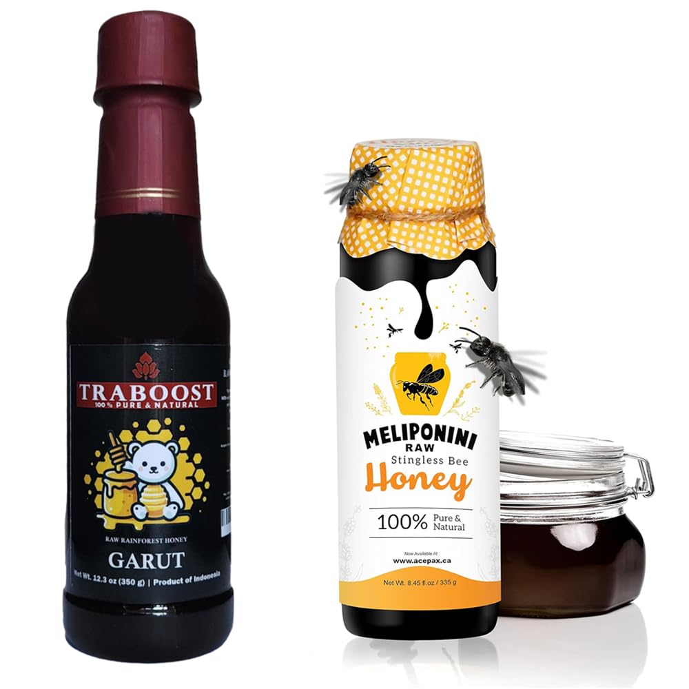 Meliponini Stingless Bee Honey 250ML with Traboost Garut West Java Rain Forest Honey 350ML