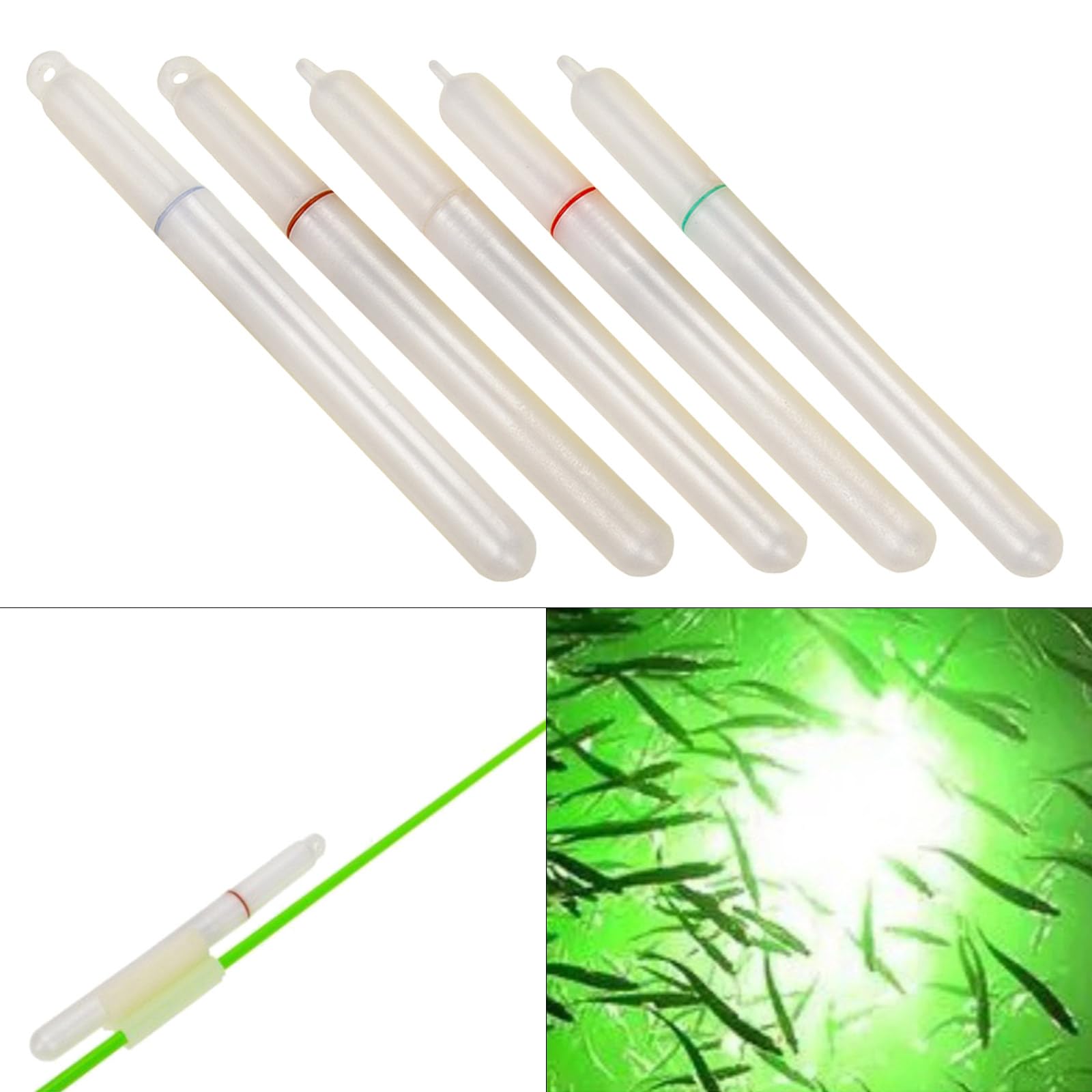 KAIXINXIN LED Underwater Lamp Electric Light Stick Baits Lure Night Fishing Equipment Flashing Attractive Light Fishing Accessory