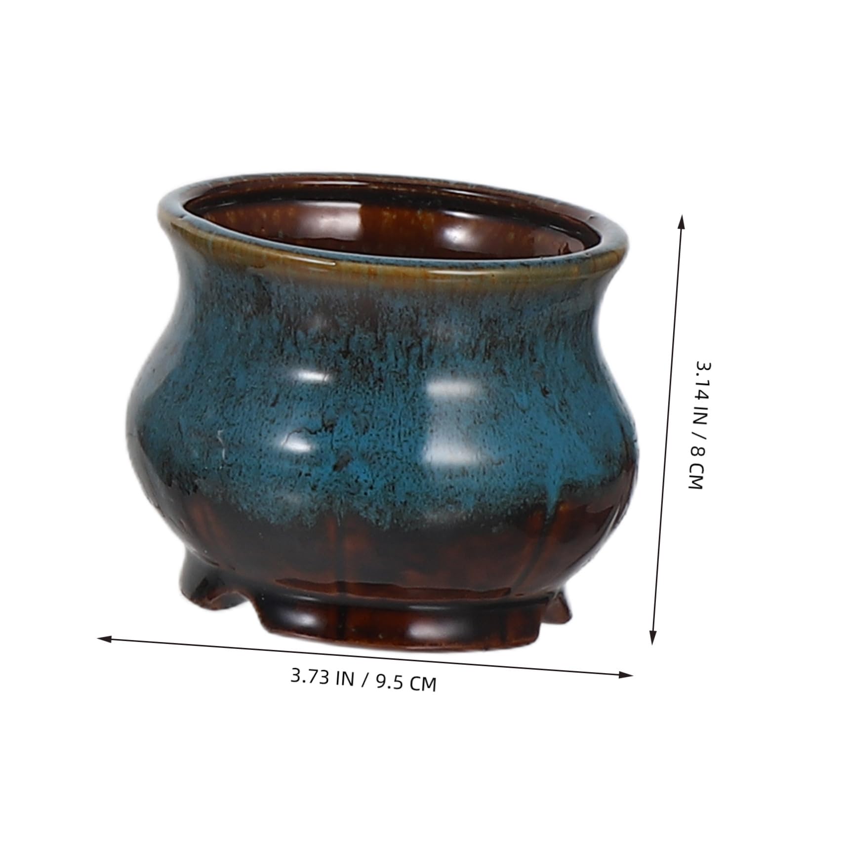 5 Sztuk Ceramicznych Szkliwionych Doniczek Na Kwiaty Miniaturowe Ceramiczne Doniczki Na Kwiaty Doniczka Ceramiczna Kolorowa Dekoracyjna Ceramiczna Doniczka Ręcznie Robiona