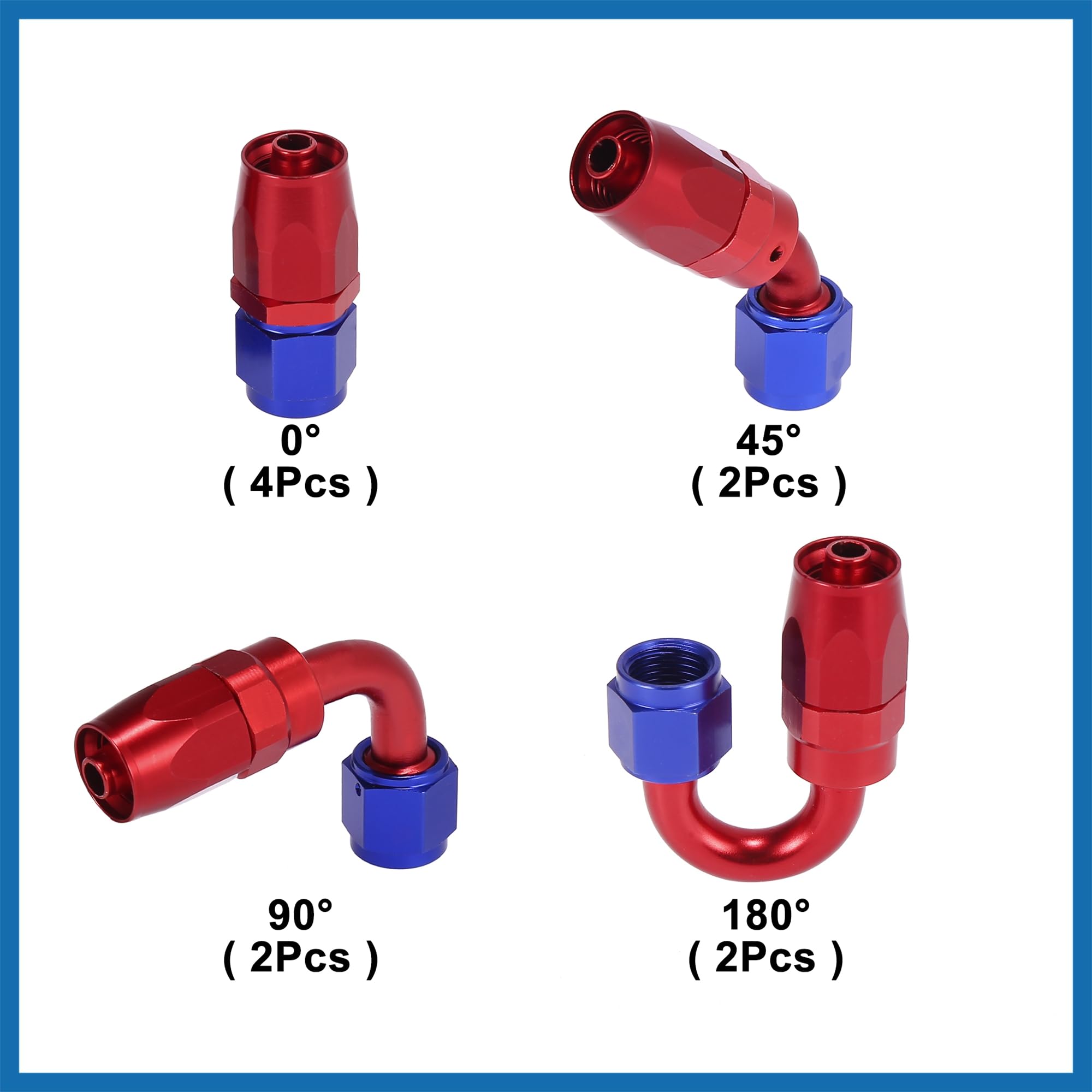 A ABSOPRO Coche CPE Aceite Manguera Trenzada 10 Pies 3/8" Combustible Línea Kit con AN6 Extremo Montaje Reemplazo de artículo