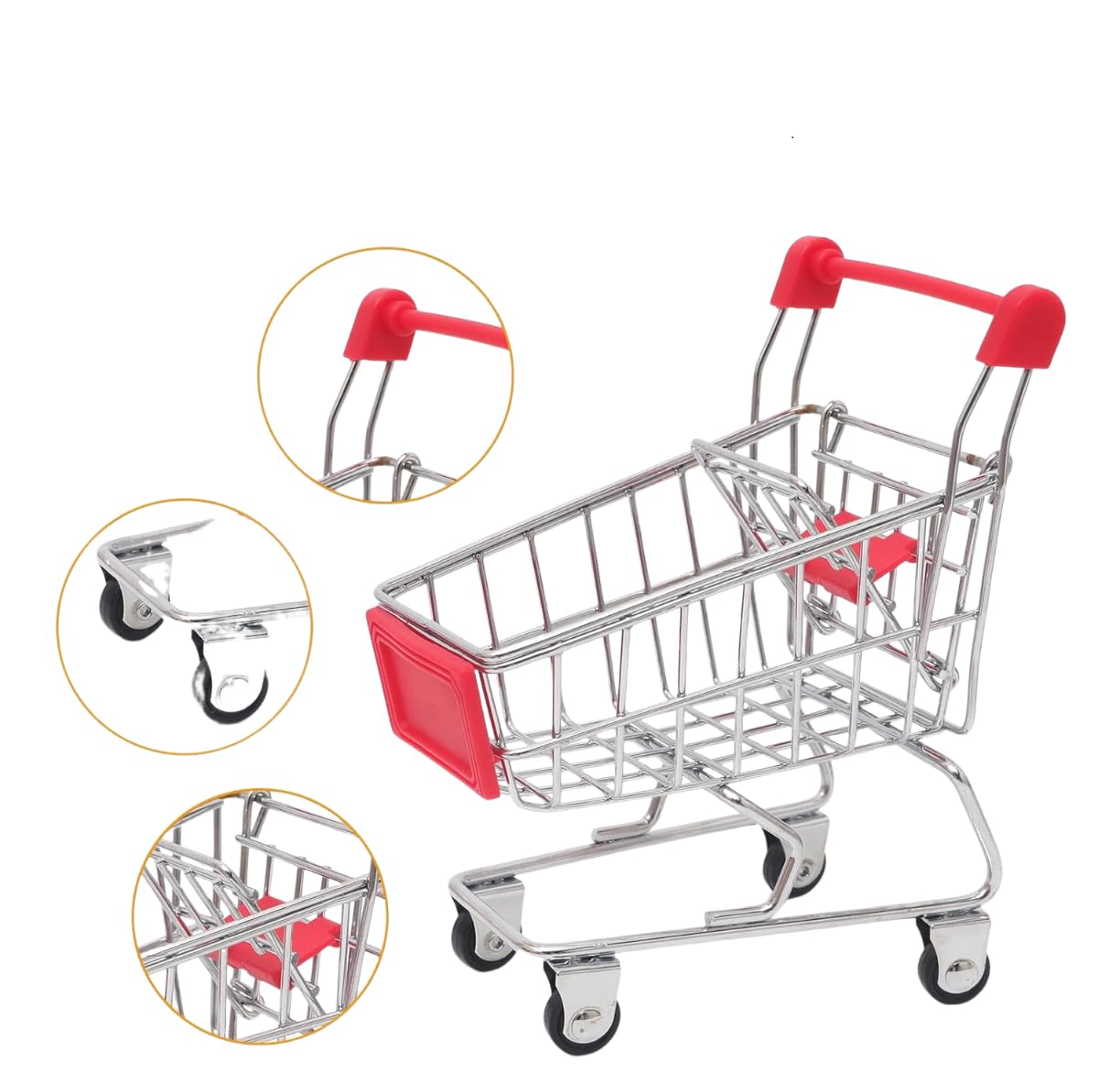 Miniature Grocery Store Playset – 183-Piece Toy Food, Shopping Cart, Cash Register, Shelves & More For Dollhouse, Pretend Play, Educational Kids Toy