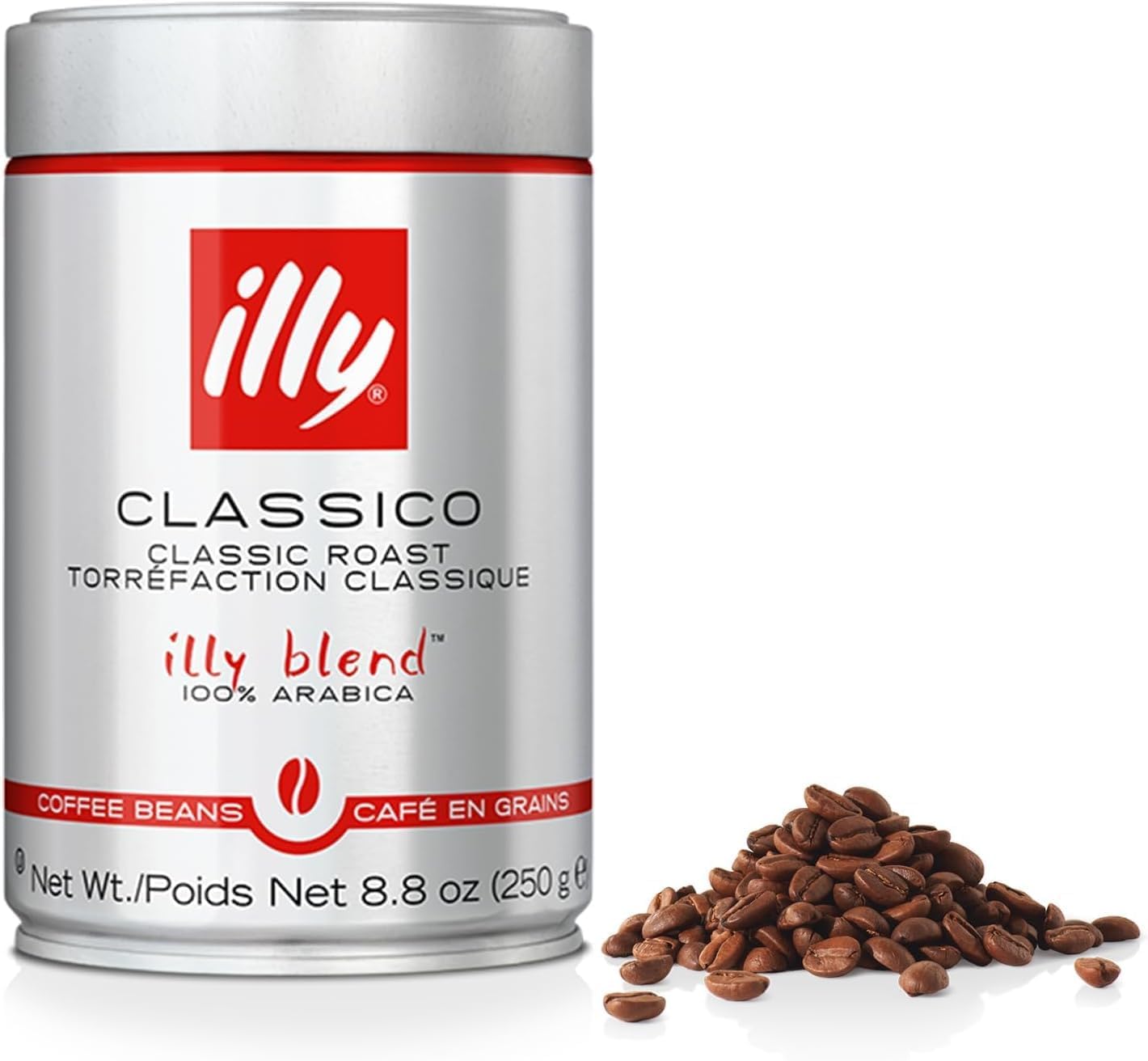 Classico Coffee Beans – Classico Medium Roast With Notes of Caramel,Orange Blossom and Jasmine - 100% Arabica - Pack of 12