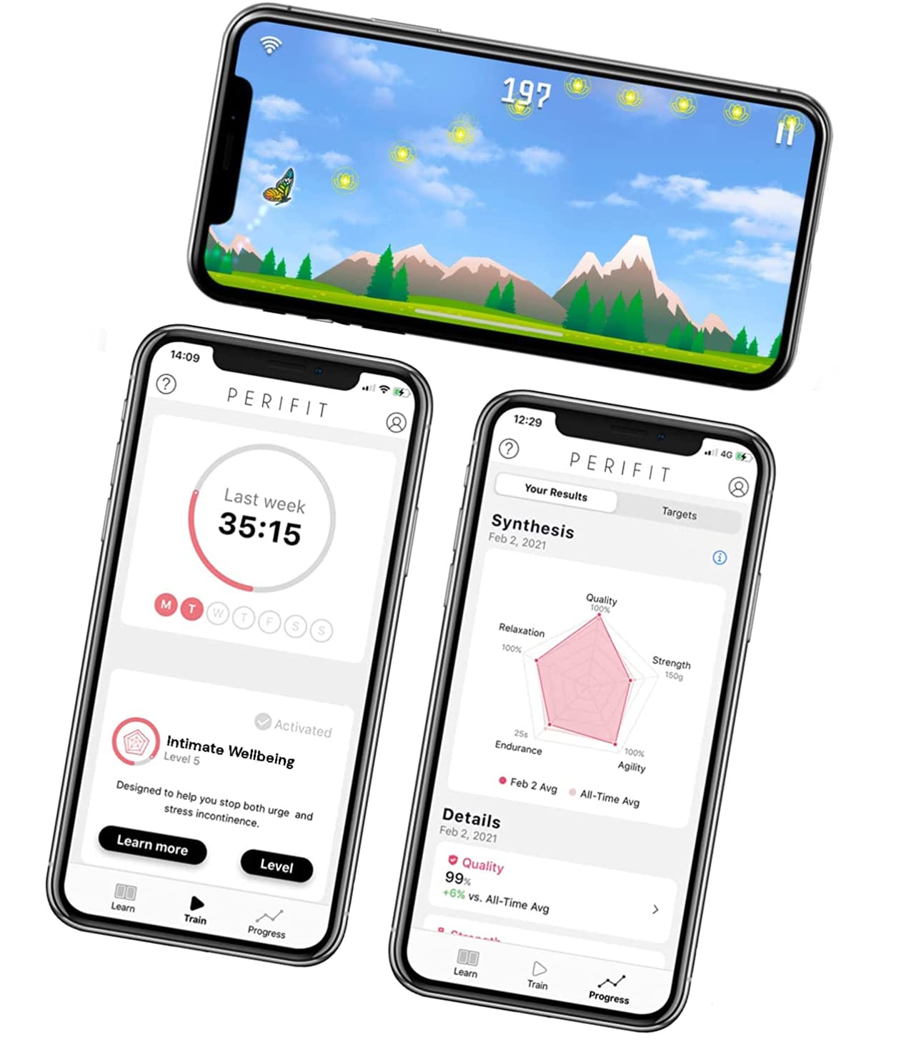 Perifit Pelvic Floor Exerciser with App Kegel Trainer Strengthen