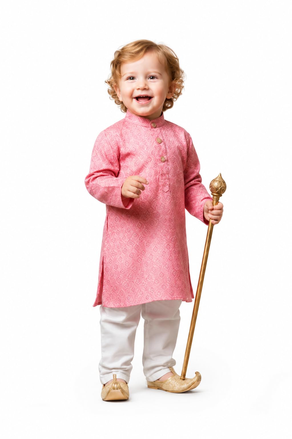 A.T.U.N. (ALL THINGS UBER NICE) Set pigiama Kurta 100% cotone stampato per bambini, set di abbigliamento etnico indiano morbido e confortevole | Festival, celebrazioni, matrimoni, funzioni, riunioni