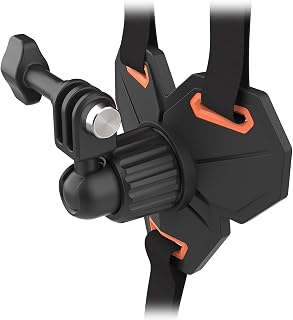 Helmet Chin Strap Mount + Helmet Sticky Mount Adhesive Pad Bundle Kit for GoPro, Insta360 X5 X4 X3, Ace Pro 2, DJI Nano, Osmo 360, Action 6 5 Pro 4 3, Pocket 4 3 Car Motorcycle Bike Accessories