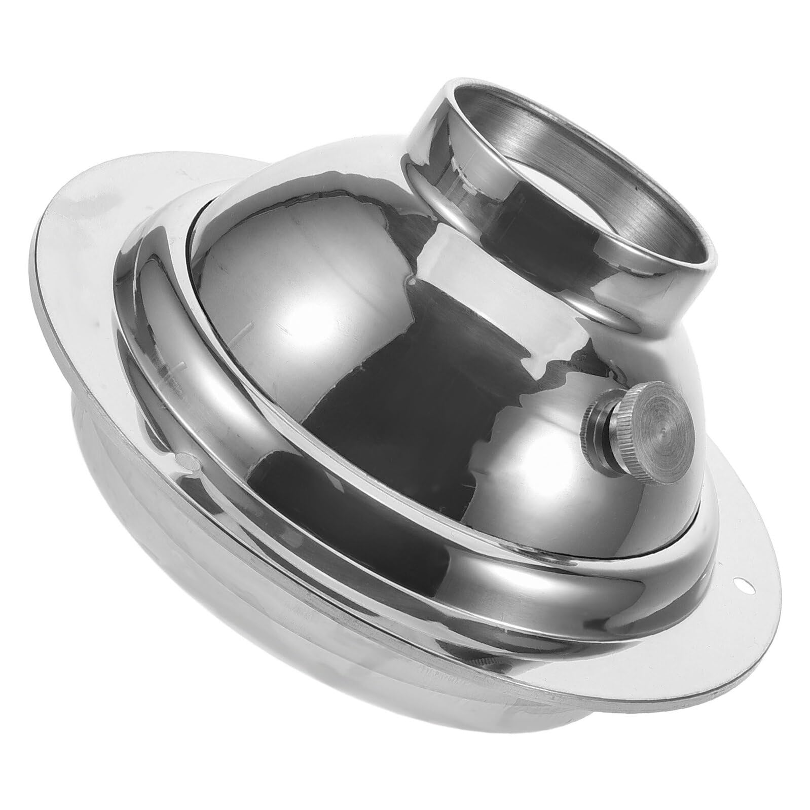 Sortie ronde extraction air en acier inox pour mur de cuisine
