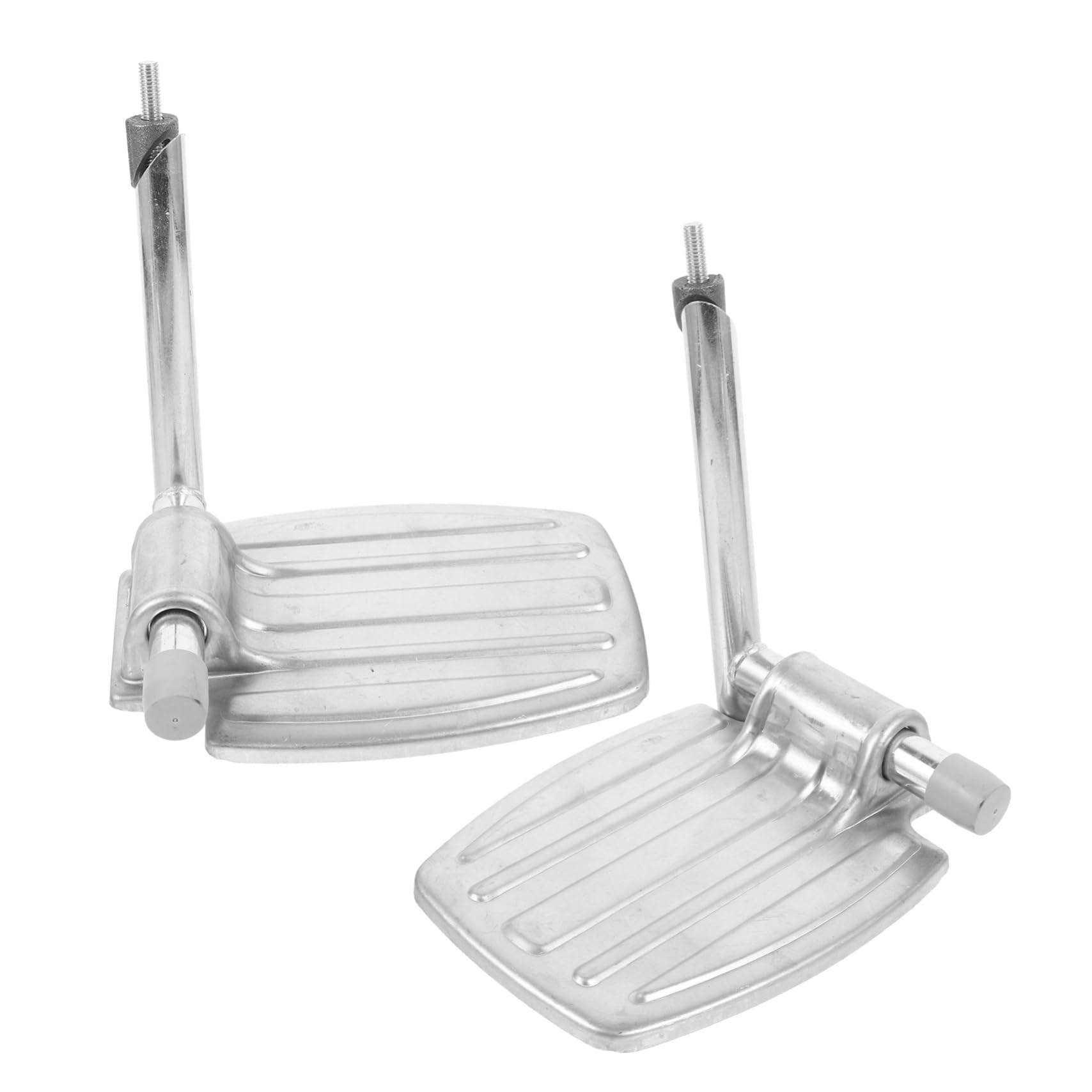 GARVALON Reposapiés para Silla de Ruedas, Repuesto de Metal Ligero y Plegable, para Usuarios de Movilidad Reducida
