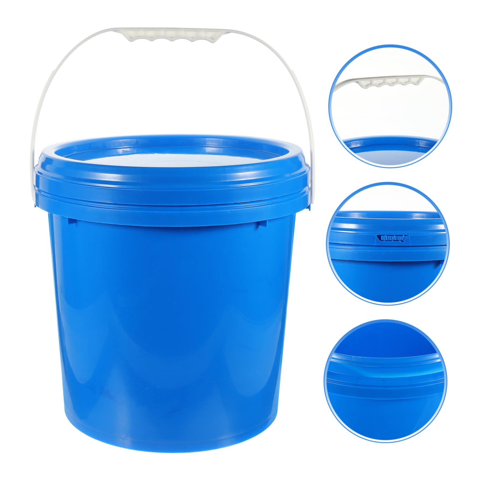 SHINEOFI Cubo De Pintura para Almacenamiento De Pinturas Cubo De Hdpe con Tapa para Uso Interiores y Exteriores