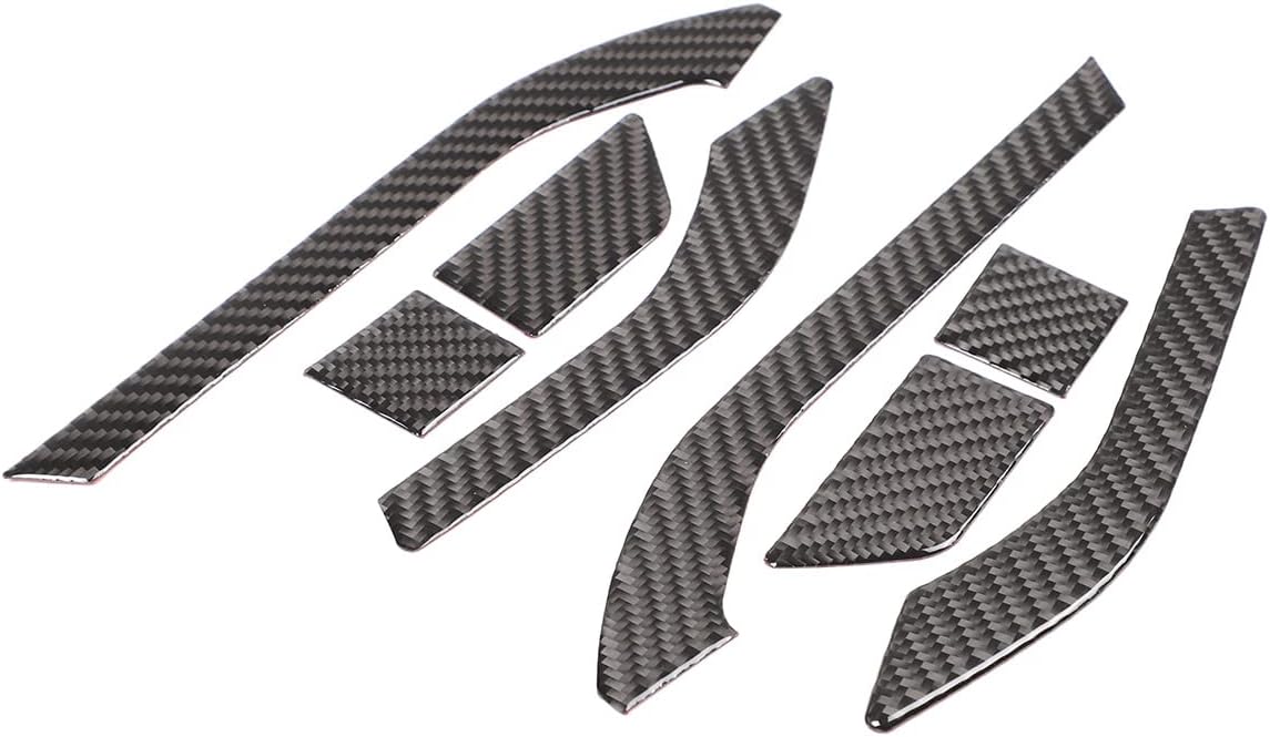 Fit for Ford Ranger 2015 2016 2017 2018 2019 2020 2021 Soft Real Carbon Fiber Car Front Outer Fender Trim Protection 3D Sticker Car External Accessories