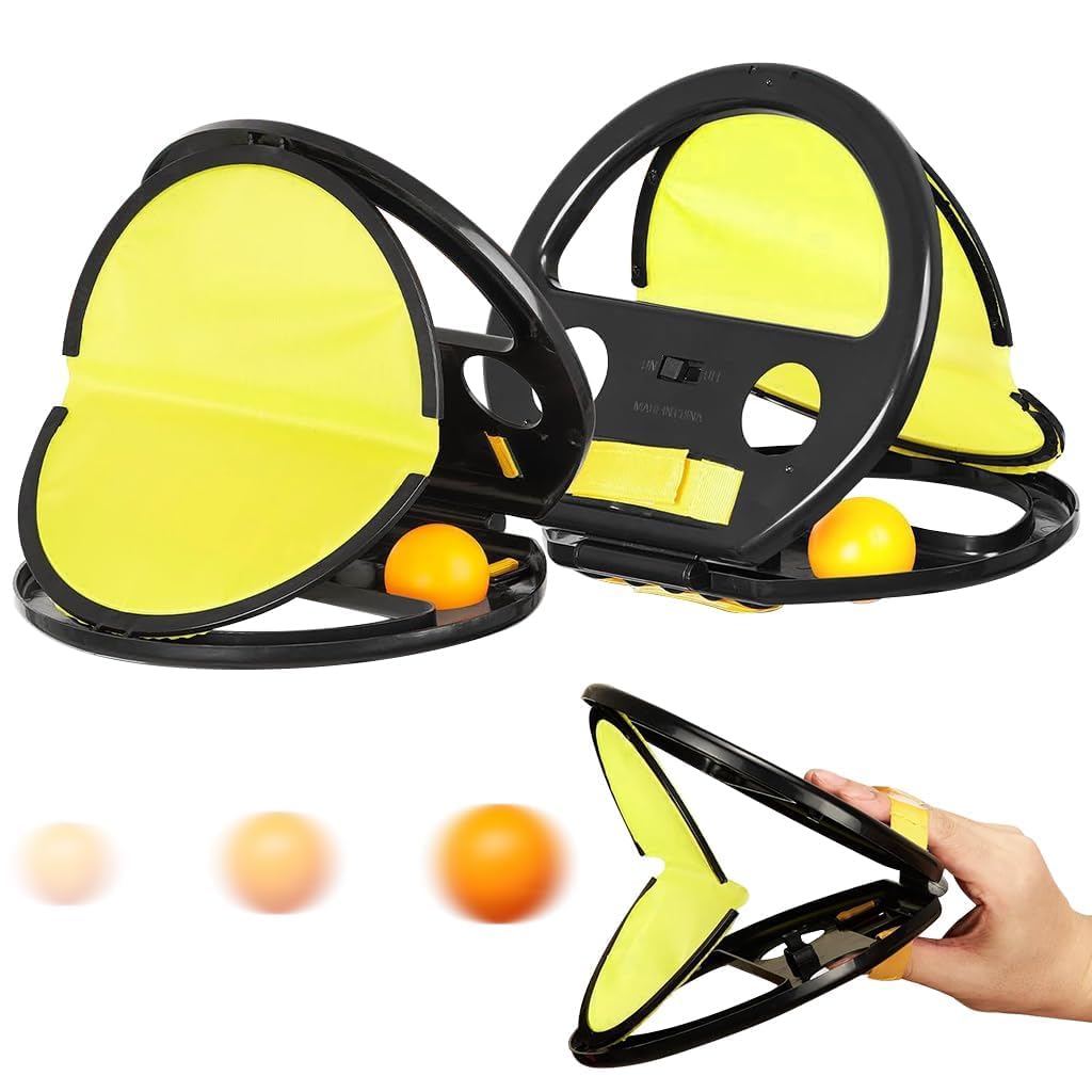 AK'S Venture Catch Ball Toss Game Set for Kids and Adults, Sticky Paddle Throw and Catch Outdoor Sports Toy with Adjustable Strap, Hand Eye Coordination Training Game for Boys Girls (Multicolour)-image-47