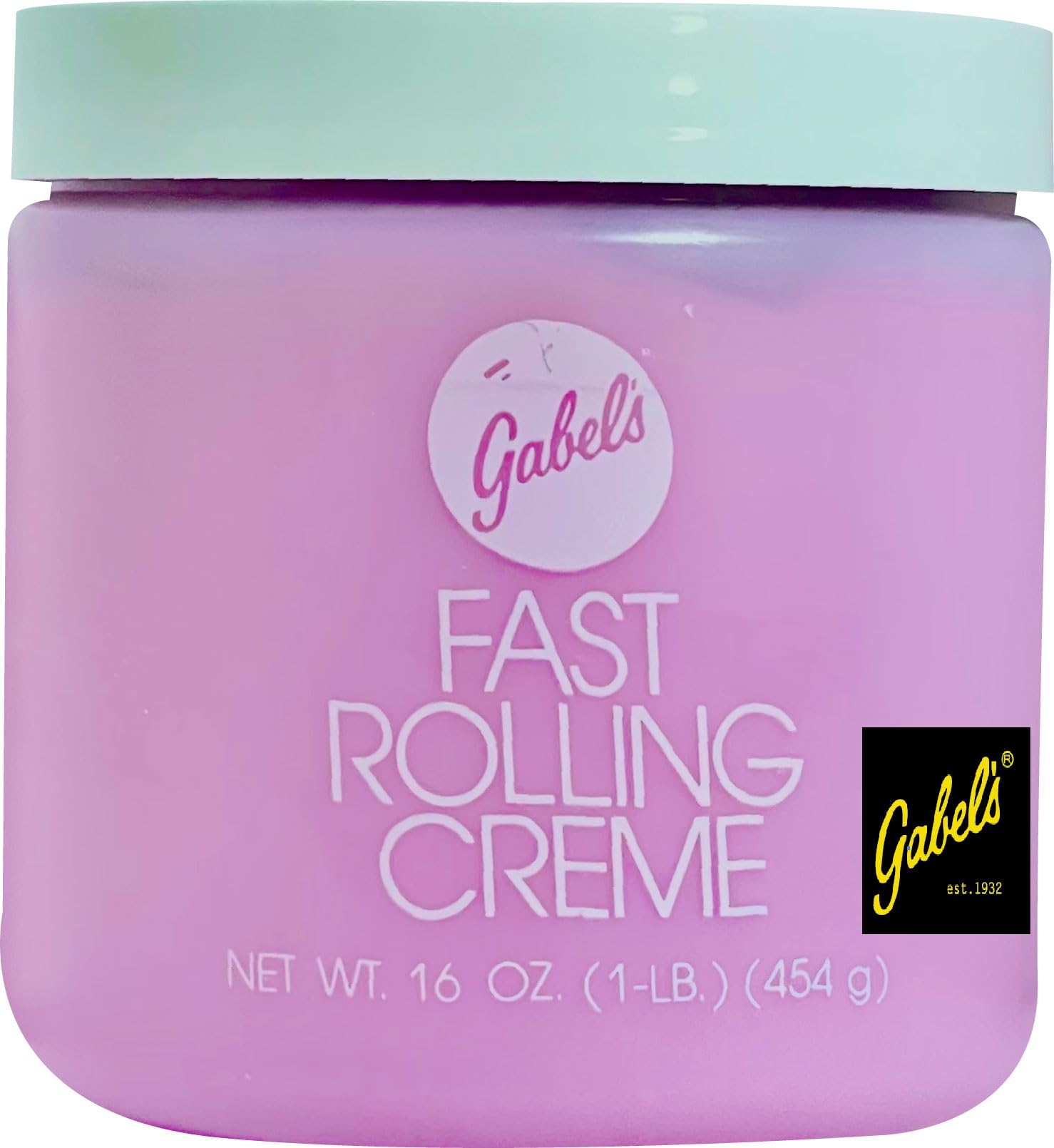 Gabel’s Fast Rolling Creme 16oz Facial Massage Skin Cleanser without AHA, Exfoliant (Pink) Manufacturer Direct with Black Logo Label on Exclusive