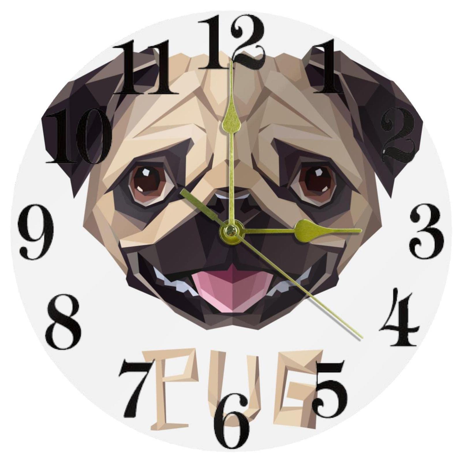 Horloge murale carlin blanche de 25 cm silencieuse pour la maison