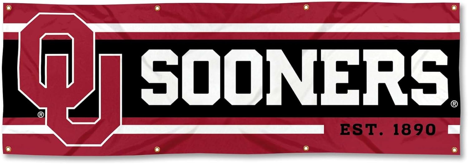 Oklahoma Sooners Large 2x6 Foot Banner