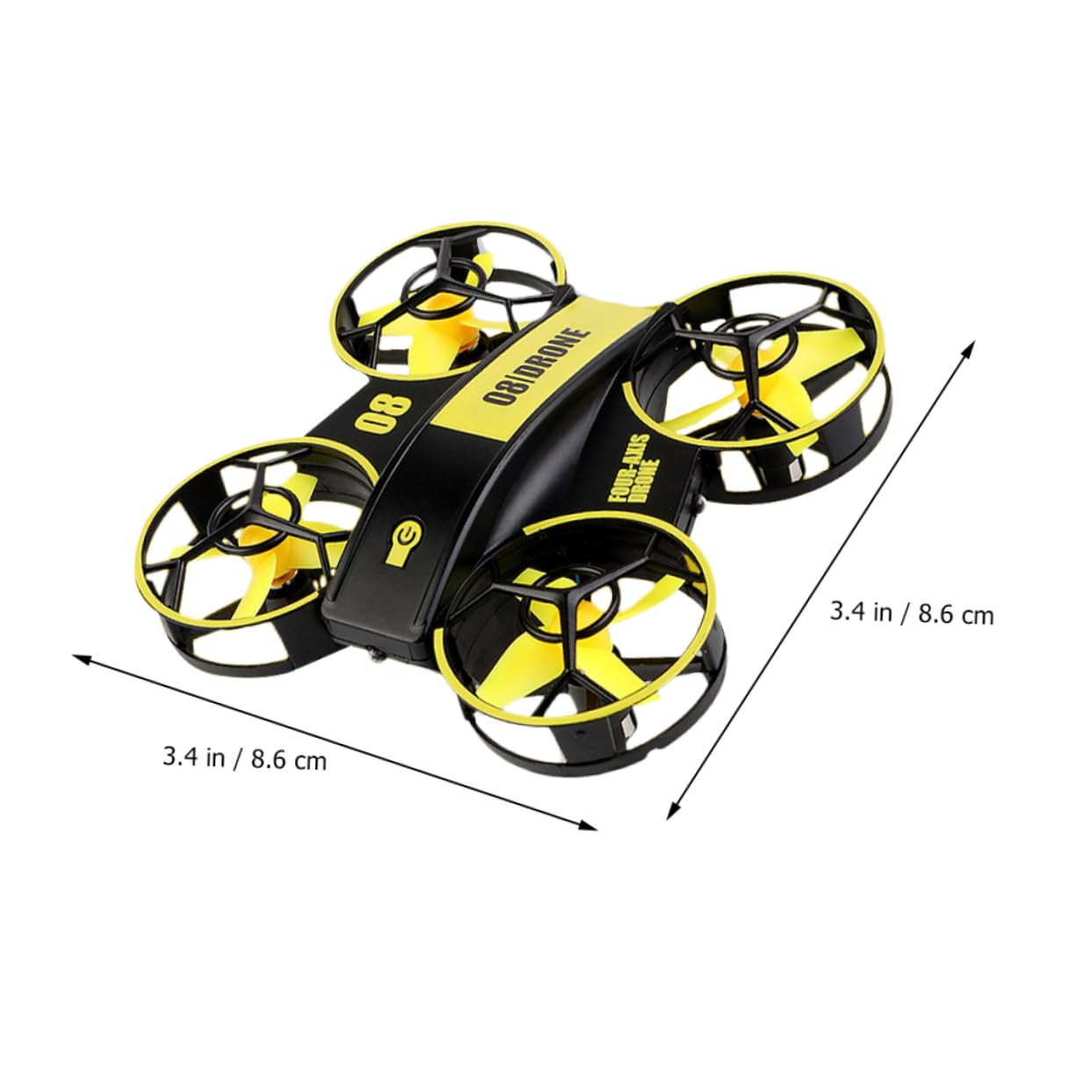 TOYANDONA Mini Dron Rc para Adultos Diseño de Protección Total y Batería Modular de 3.7v 300mah Adecuado para Vuelo la Oscuridad y Maniobras de Rotación