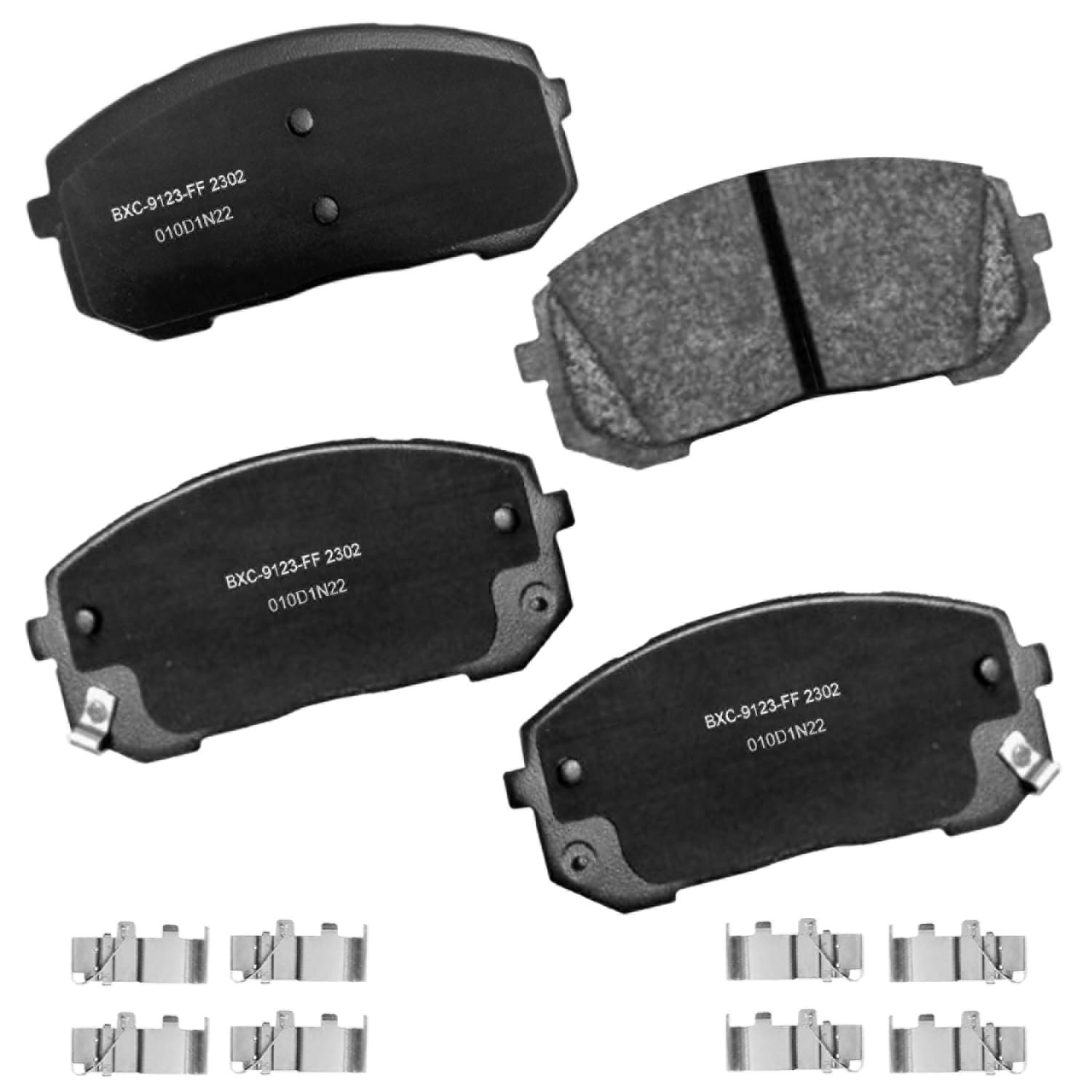 Bendix Premium SBC2302 Ceramic Front Brake Pads for Hyundai Elantra 2021, Sonata 2022-2020, Kia K5 2023-2021
