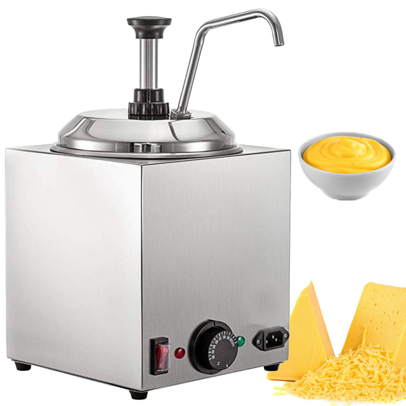 ylpddmm 800W Cheese Warmer Stainless Steel for Restaurants