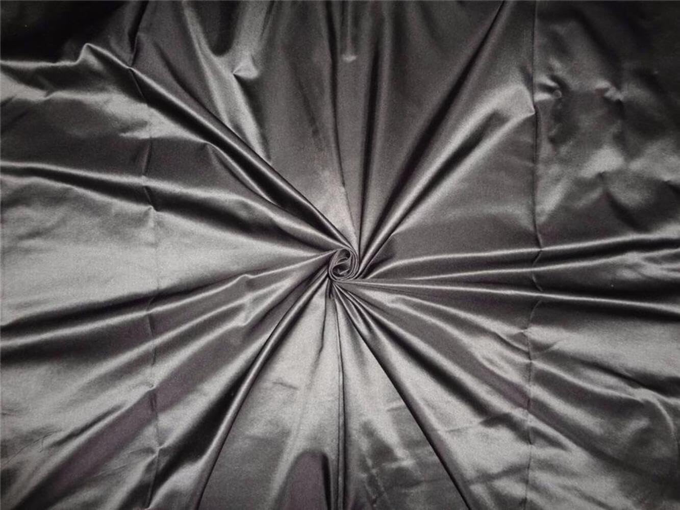 Soie Dutchess argent gris noir pour créations de mariage - 6