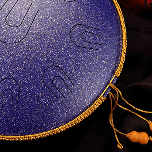 Tambor de acero Lotus de 14 pulgadas y 9 notas con bolsa y mazos miniatura 3