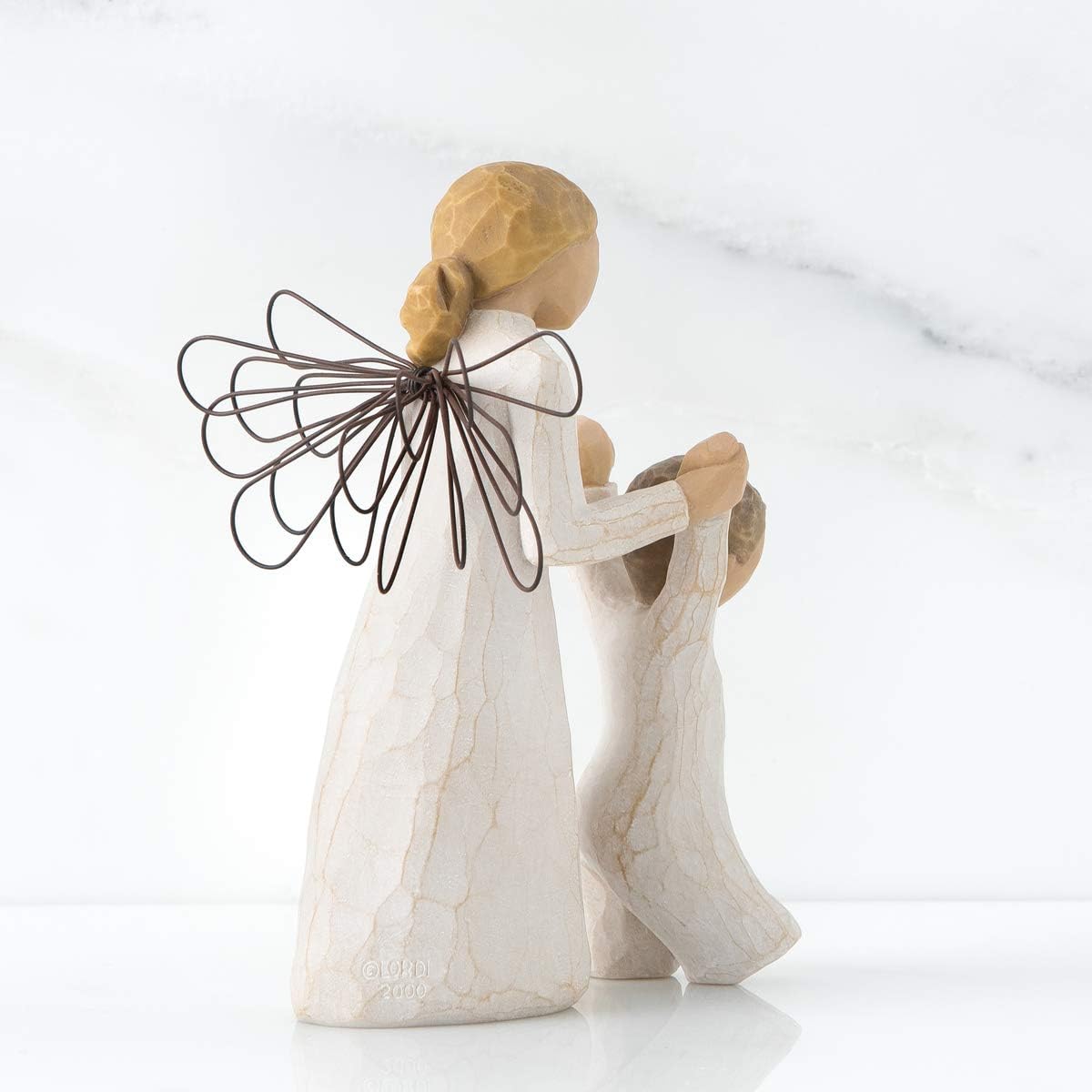 Willow Tree Angelo Custode Resina, Design di Susan Lordi, 13 cm