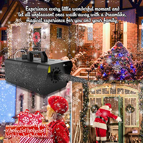 1byone 650w snow machine wired remote control great machine for kids parties parades