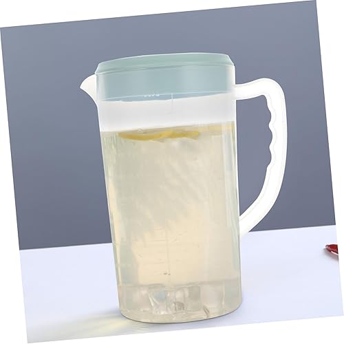 Miniatura 8 de Recipiente transparente grande de plástico dispensador de leche, jarra de té de 87.9 fl oz para nevera, jarra de agua fría, tetera de café, tetera